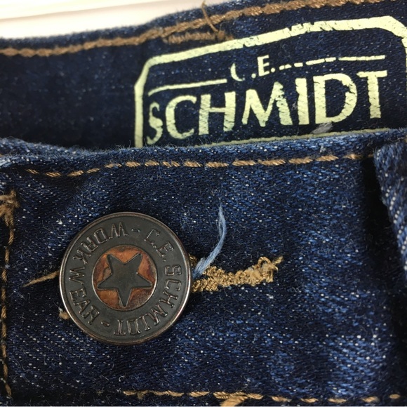 C E Schmidt Workwear Dark Wash Relaxed Fit Denim Jeans Stretch 30x32 - Picture 6 of 16